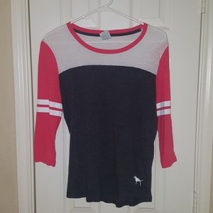 PINK baseball tee